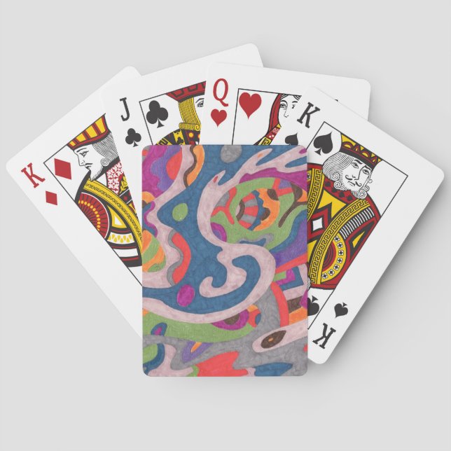 Jeu De Cartes "Fred the Cosmic Worm" Art Abstrait (dos)
