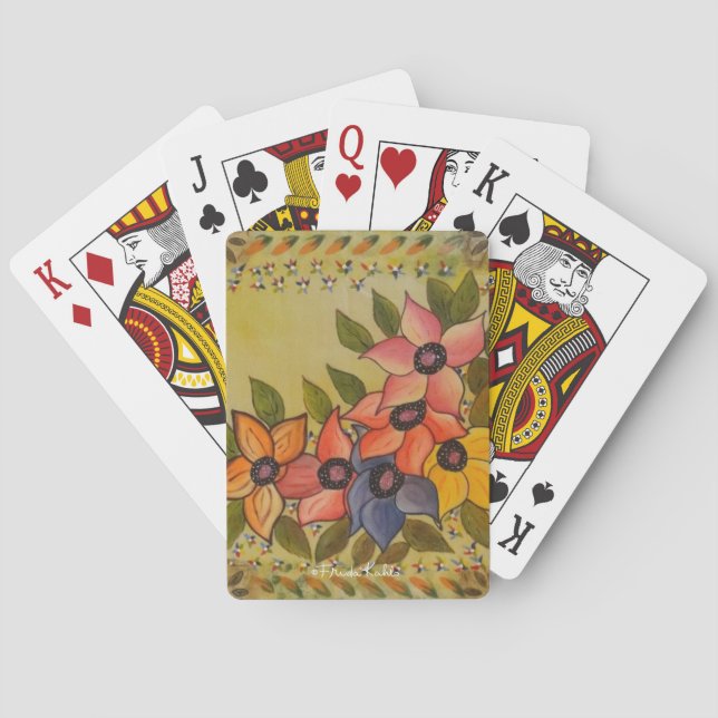 Jeu De Cartes Frida Kahlo a peint Flores (dos)