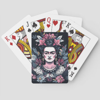 Jeu De Cartes Frida Kahlo et Fleurs