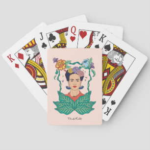 Jeu De Cartes Frida Kahlo Graphisme du cadre floral