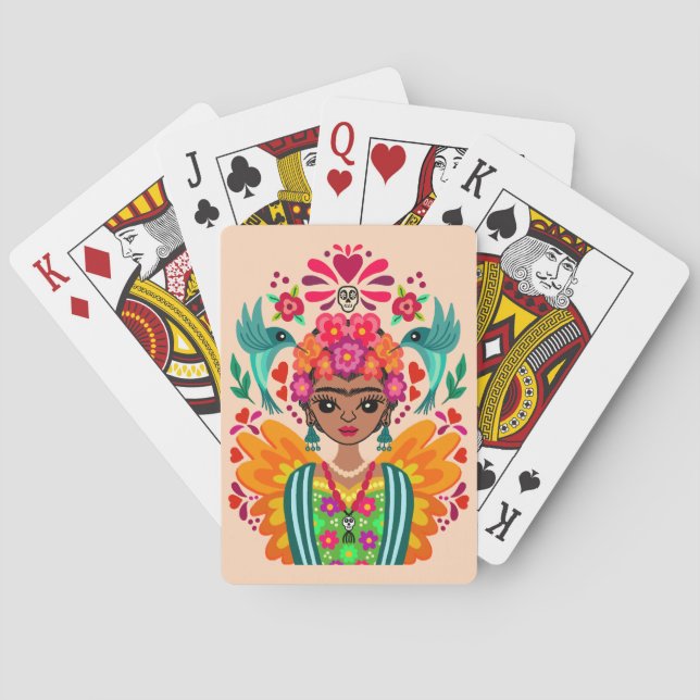 Jeu De Cartes Frida Kahlo Jouer Aux Cartes (dos)