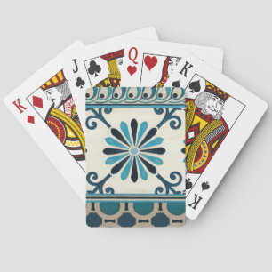 Jeu De Cartes Frise Indigo II non embellie
