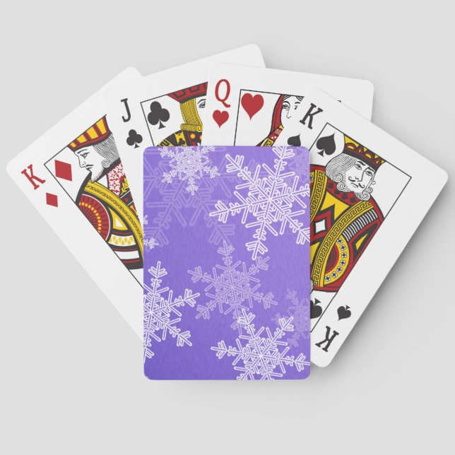 Jeu De Cartes Fruits de Noël bleu et blanc (dos)