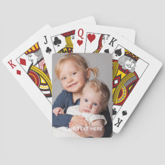 Jeu De Cartes Full Vertical Photo Script Custom Text Poker Cards