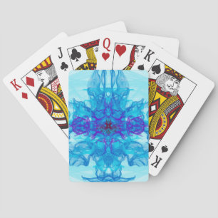 Jeu De Cartes FUMÉE BLEUE - Art Fractal -