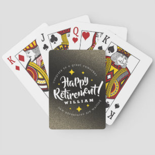 Jeu De Cartes Fun Gold Glitter Stars Retirement New Adventures