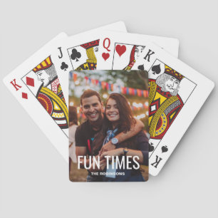 Jeu De Cartes Fun Times Photo de famille personnalisée