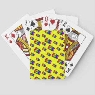 Jeu De Cartes Funky Neon Rainbow Block Motif