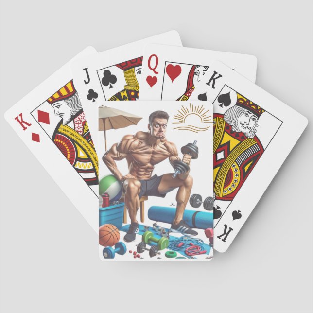 Jeu De Cartes Funny Beach Fitness (dos)