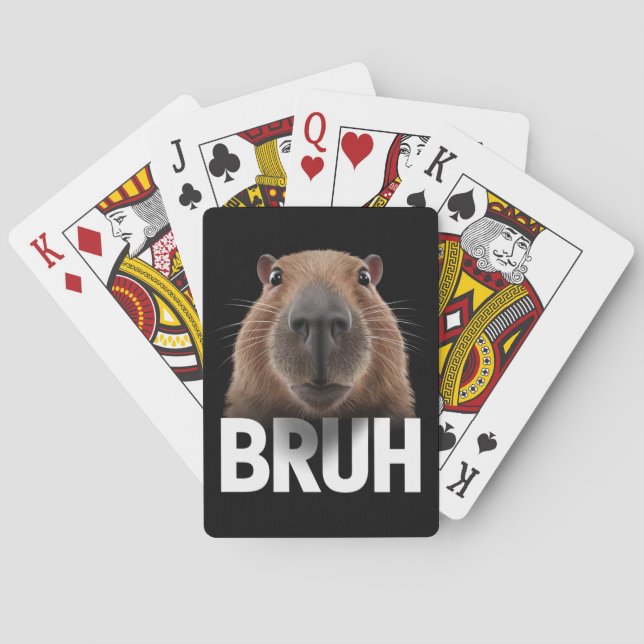 Jeu De Cartes Funny Capybara Bruh (dos)