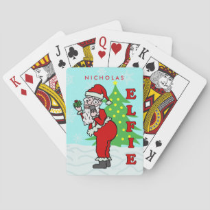 Jeu De Cartes Funny Christmas Père Noël Elfie Personnalisé