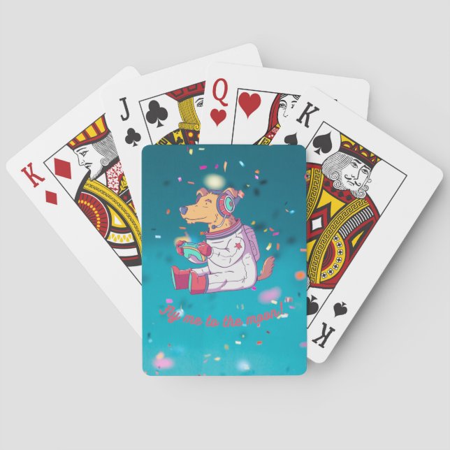 Jeu De Cartes Funny gamer dog - Happy mignon chien (dos)