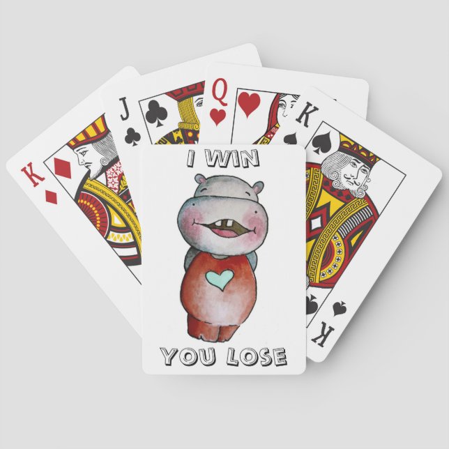 Jeu De Cartes Funny Hippo Jouer aux cartes (dos)