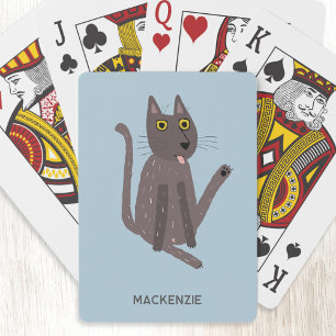 Jeu De Cartes Funny Humour de chat personnalisé