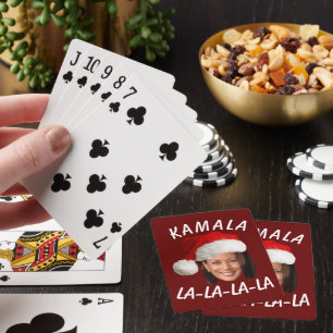 Jeu De Cartes Funny Kamala Harris Face Santa Hat Noël