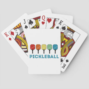 Jeu De Cartes Funny Pickleball Retro Vintage