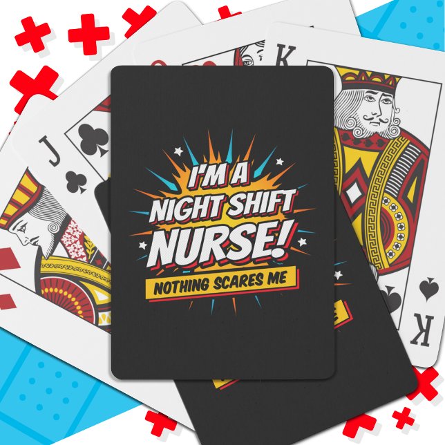 Jeu De Cartes Funny Superhero nuit Shift Infirmière Appréciation (Créateur téléchargé)