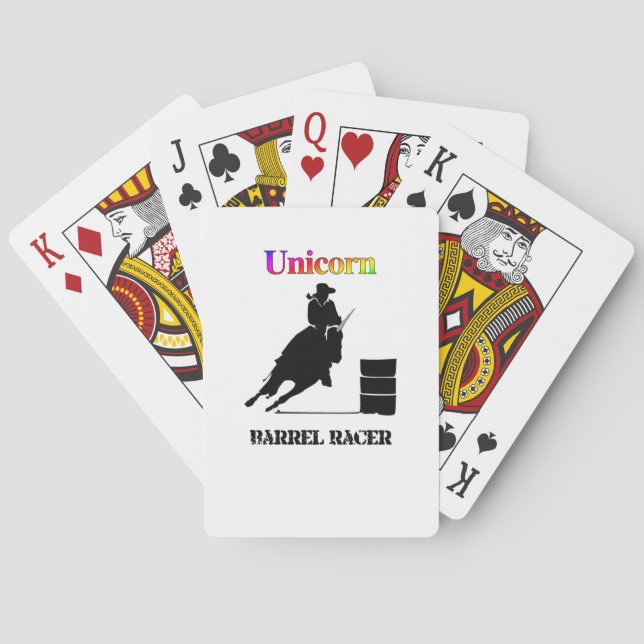 Jeu De Cartes Funny Unicorn Barrel Racer (dos)