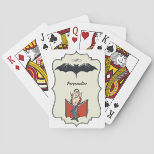 Jeu De Cartes Funny Vampire Dracula & Bat Personnaliser