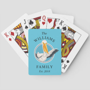 Jeu De Cartes Funny Waving Pelican Nom de famille