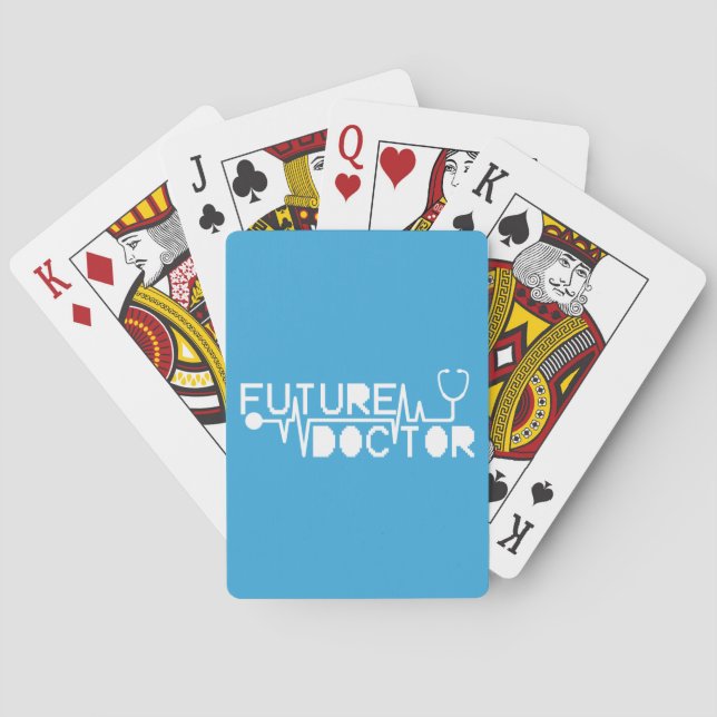Jeu De Cartes Futur médecin medecine Stethoscope (dos)
