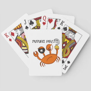 Jeu De Cartes Futur Pirate Cute Crab cadeau personnalisé