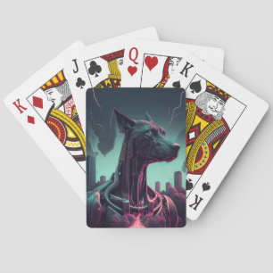 Jeu De Cartes Futuriste Grande Danse Le compagnon robotique