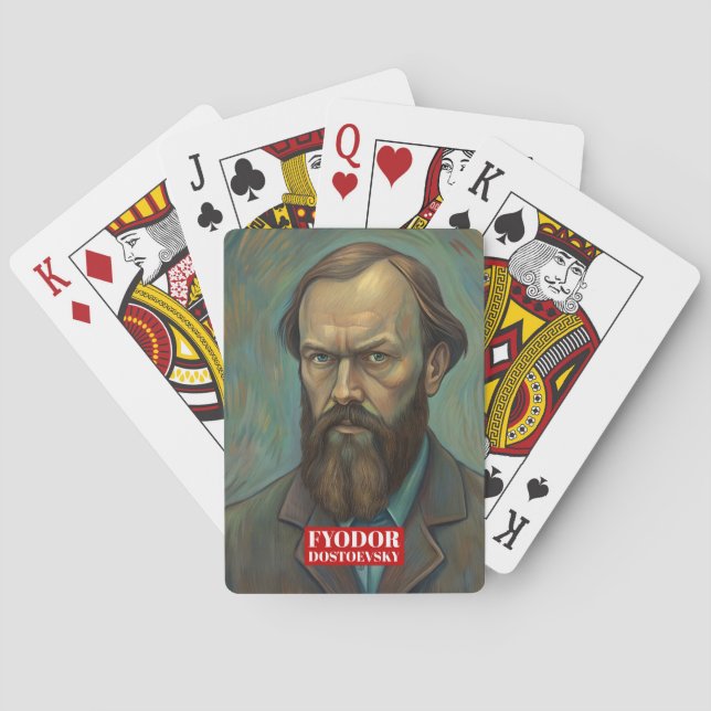 Jeu De Cartes Fyodor Dostoïevski cite des écrivains russes (dos)