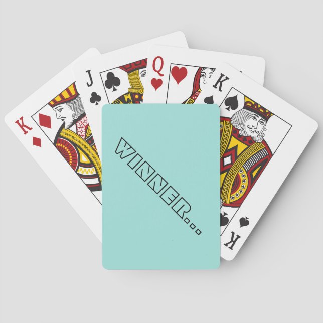 Jeu De Cartes Gagnant...Poker Jouer des cartes (dos)