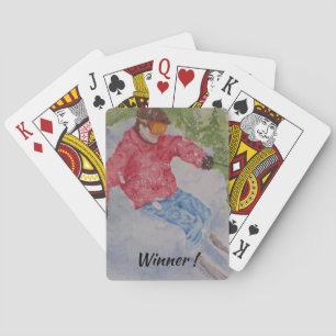 Jeu De Cartes Gagnante DOWNHILL SKIER CARTES DE JEUX