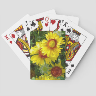 Jeu De Cartes Gaillardia jaune des fleurs sauvages F6