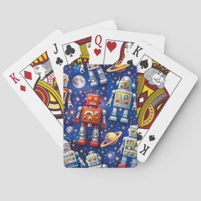 Jeu De Cartes Galactic robot exploration, cosmic art (dos)