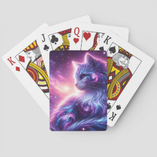 Jeu De Cartes Galaxie Cosmique Féline Mystique Céleste