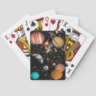 Jeu De Cartes Galaxie des planètes spatiales