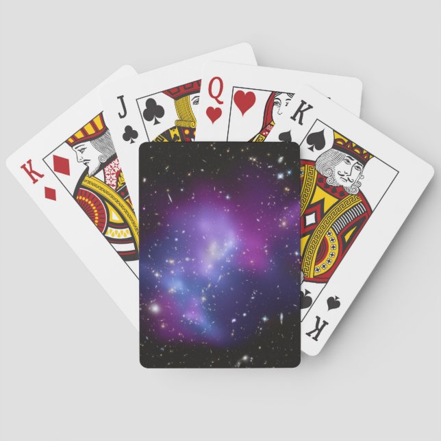 Jeu De Cartes Galaxie violette Espace céleste Photo (dos)