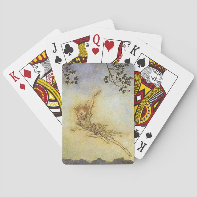 Jeu De Cartes Galet de milieu de l'été - cartes vintages de (dos)