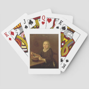 Jeu De Cartes Garçon mangeant de la bouillie (huile sur toile)