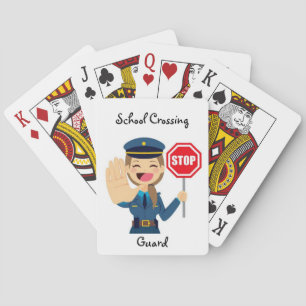 Jeu De Cartes Garde-passage de l'école Jouant aux cartes