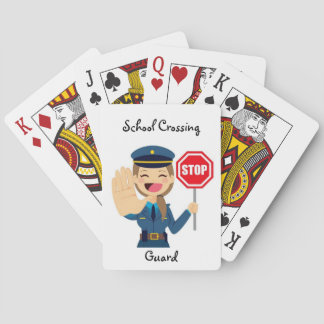 Jeu De Cartes Garde-passage de l'école Jouant aux cartes