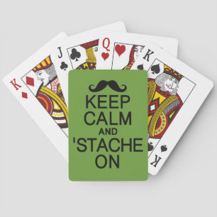 Jeu De Cartes Gardez le calme & 'Stache sur les cartes