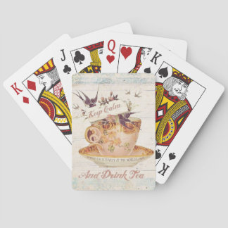 Jeu De Cartes Gardez le thé Vintage calme