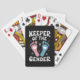 Jeu De Cartes Gardienne De La Fête De Révélation De Genre Garçon