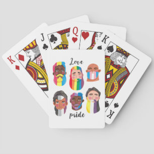 Jeu De Cartes Gay pride arc-en-ciel drapeaux de genre barbe homm