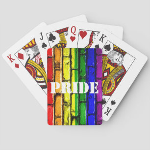 Jeu De Cartes Gay pride Rainbow Bricks Jouer des cartes