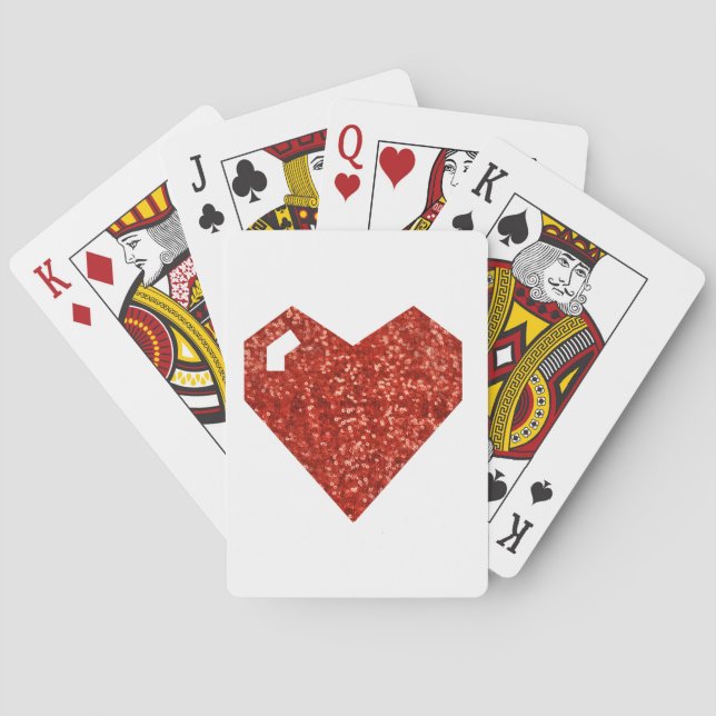 Jeu De Cartes geeky valentines coeur du jour (dos)