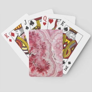 Jeu De Cartes Géode cristal rose