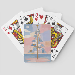 Jeu De Cartes Géométrie de Noël abstraite