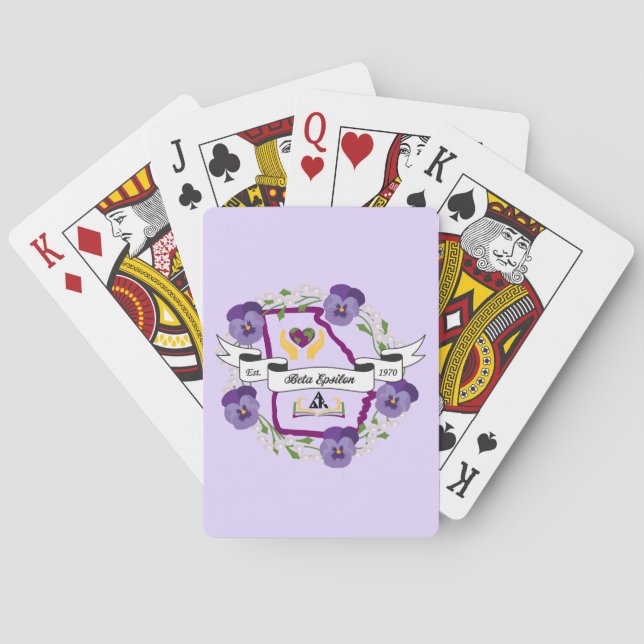 Jeu De Cartes Georgia Beta Epsilon Jouer aux cartes (dos)