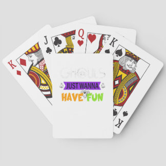 Jeu De Cartes Ghouls veut juste s'amuser drôle automne