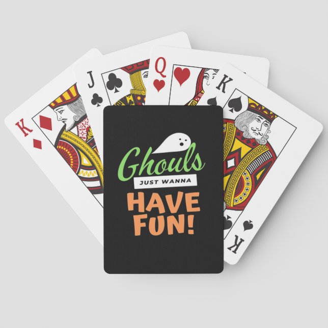 Jeu De Cartes Ghouls veut juste s'amuser - Halloween Ghouls Funn (dos)